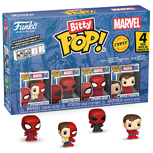 

Фигурка Funko Bitty POP Marvel: Spider-Man – Parker Split + Superior Spider-Man + Chase (секретная) (4 фигурки) (85704)