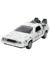 Модель машины Hollywood Rides: Back to the Future – DeLorean Time Machine 40th Anniversary (Frost Ver.)  (масштаб 1:32] (36848) 