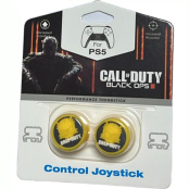 Накладки на стики для геймпада DualSense / DualShock 4 DH Call of Duty: Black Ops III (желтый) (2 шт) (D08)