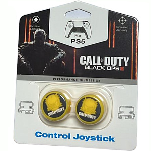 

Накладки на стики для геймпада DualSense / DualShock 4 DH Call of Duty: Black Ops III (желтый) (2 шт) (D08)