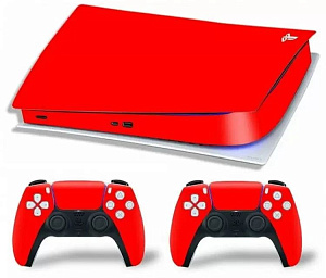 

Наклейка виниловая для PlayStation 5 Digital Edition (Красная)