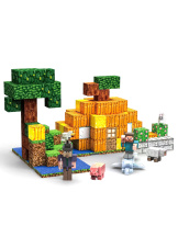Конструктор Minecraft магнитный: Тыквенная ферма, 151 деталь (MC16804)