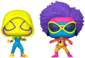 Набор Фигурок Funko POP Bobble Marvel: Spider-Man: Across the Spider-Verse – Spider-Gwen & Spider-Woman (Blacklight Exclusive) 2 шт (9,5 см)