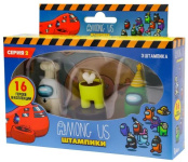 Набор фигурок-штампов Among Us: Повар и Жёлтый – Серия 2 (2 шт) (арт. AU5221-5)