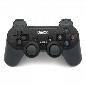 

PC Джойстик беспроводной Dialog Action GP-A11RF Black, 2.4G, 12 кнопок, USB, вибрация, черный
