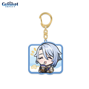 

Брелок акриловый Chibi Expressions Character Acrylic Keychain - Kamisato Ayaka