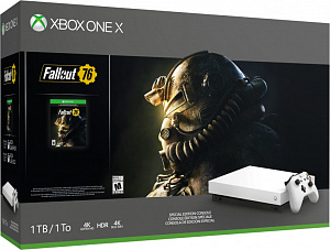 

Игровая консоль Xbox One X 1 TB (белая) + игра Fallout 76