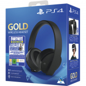 Наушники беспроводные Sony Gold для PS4 / PS3 / PS Vita (CUHYA-0080) + ваучер Fortnite 2019