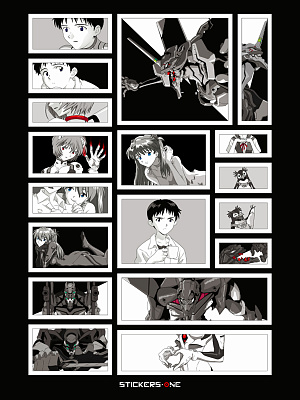 

Стикерпак Evangelion