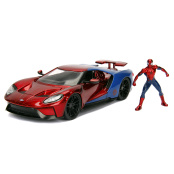 Машина с фигуркой Hollywood Rides – 2017 Ford GT W/Spiderman Figure (масштаб 1:24) (99725)