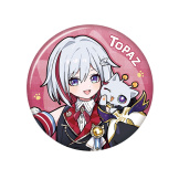 Значок miHoYo Honkai: Топаз / Topaz Star Rail Chibi Cat Series – Tin Badge Topaz (42188)