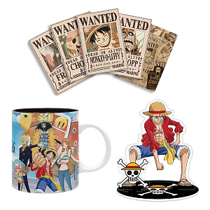 

Набор подарочный ABYstyle One Piece: Кружка (320 мл) + Акриловая фигурка + Открытки Luffy (ABYPCK283)