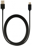 USB-кабель Smarterra STR-MU001 microUSB  (1м, PVC, черный,пакет с европодвесом)