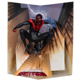 Фигурка McFarlane Toys: Marvel –  Spider-Man (Miles Morales: Spider-Man #1) 1:10th Scale Collectible Figure w/Scene (147780) (13 см)