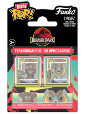Набор Funko Bitty POP: Jurassic Park – Tyrannosaurus Fossil & Dilophosaurus 2 шт. (94198) (2,3 см)