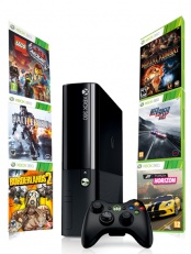 Xbox 360 250 Gb + Forza Horizon + Borderlands2+ Need For Speed:Rivals + Battlefield 4 + Lego Movie + Mortal Kombat KE