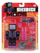 Фигурка Bonkers Toys Skibidi Toilet – Dark TV Man Modifiers Deluxe [с оружием и аксессуарами]