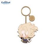 Брелок металический Chibi Character Metal Keychain Albedo 6974096530373