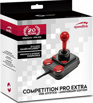 Speedlink Competition Pro Extra USB Joystick   Anniversary  PC (SL-650212-BKRD)