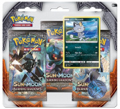 Pokemon Sun & Moon «Burning Shadows». Набор «3 бустера + Промо-карта Alolan Meowth + Монета»