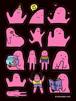 

Стикерпак Blobby