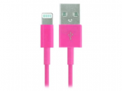 Дата-кабель Red Line USB - 8 - pin для Apple, розовый