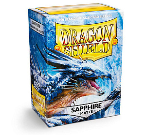 

Протекторы для карт Dragon Shield (100 шт.): цвет - сапфировый матовый