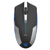 Мышь E-Blue Cobra Jr. Беспроводная, черная, игровая, 500/1000/1750 DPI, USB 2,4ГГц, 6кн, 2xAAA, (EMS