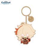Брелок металический Chibi Character: Metal Keychain – Kaedehara Kazuha