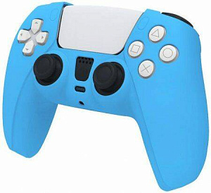 

Силиконовый чехол на геймпад для PS5 (синий)
