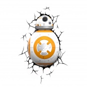 Пробивной 3D светильник StarWars - Дроид BB-8