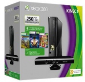 Xbox 360 Slim 250GB Kinect Bundle Комплект: Консоль + Сенсор + Fable The Journey + Wreсkateer