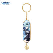 Брелок металический Character Banner Art Metal & Resin Keychain: Born of Ocean - Swell Eula