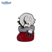 Значок металлический miHoYo: Genshin Impact – Арлекино / Arlecchino – Cozy Winter Gathering (49347)