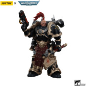 Фигурка Warhammer 40 000 (Вархаммер 40 000) – Космодесантник Хаоса, Избранник Чёрного Легиона с комби-мельтой и цепным мечом (JT00980) (12,6 см)
