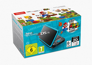 

Игровая Приставка New Nintendo 2DS XL (черный + бирюзовый) + Super Mario 3D Land