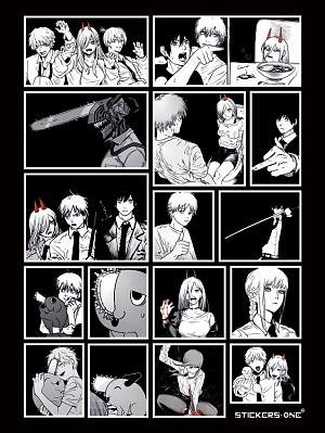 

Стикерпак Chainsaw Man