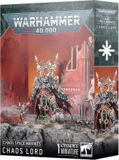 Warhammer 40 000 (Вархаммер 40 000): миниатюра Космодесанта Хаоса (Chaos Space Marines) – Лорд Хаоса (Chaos Lord), 2024, арт. 43-100