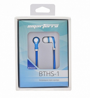 

Беспроводная стерео гарнитура Smarterra BTHS-1 (голубая)