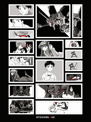 

Стикерпак Evangelion