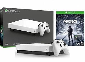 

Игровая консоль Xbox One X 1 ТБ (Белая) + игра Metro: Исход (Exodus)