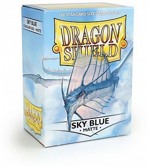 

Протекторы для карт Dragon Shield (100 шт.): цвет - небесно-голубой матовый