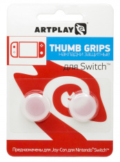 Накладки Artplays Thumb Grips защитные на джойстики геймпада Nintendo Switch серые