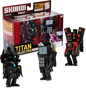 

Набор фигурок Skibidi Toilet: Titan 3 Pack – All-New Collectibles (3 шт)