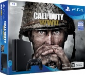 Игровая консоль Sony PlayStation 4 Slim (1 TB) Black + игра Call of Duty: WWII