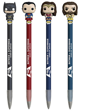 

Ручка Funko POP! Pen Toppers: BvS: Assorted 16pc PDQ (1шт.) 8553