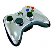Проводной геймпад для Xbox 360 (цвет Silver chrome) (Не оригинал)