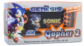Игровая консоль SEGA Genesis Gopher 2 LCD 4.3" +500 игр (оранжевая)