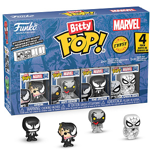 

Фигурка Funko Bitty POP Marvel: Spider-Man – Venom + Anti-Venom + She-Venom + Chase (секретная) (4 фигурки) (85703)