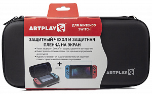 Чехол и защитная пленка Artplays для Nintendo Switch черный Artplays